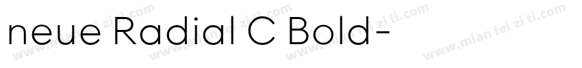 neue Radial C Bold字体转换